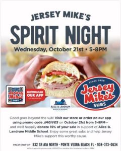 Landrum Spirit Night at Jersey Mike’s!