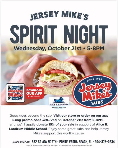Landrum Spirit Night at Jersey Mike’s!